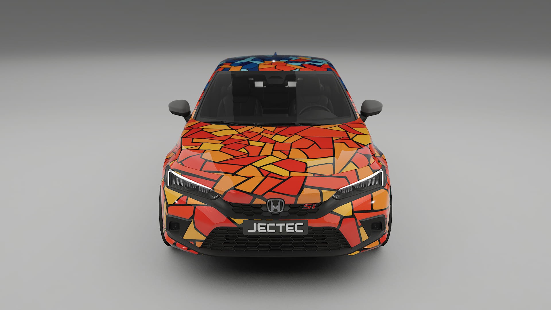 Honda Civic Si BARCELONA – Ontworpen Wrap PPF Kit van Printbaar Polyurethaanfolie