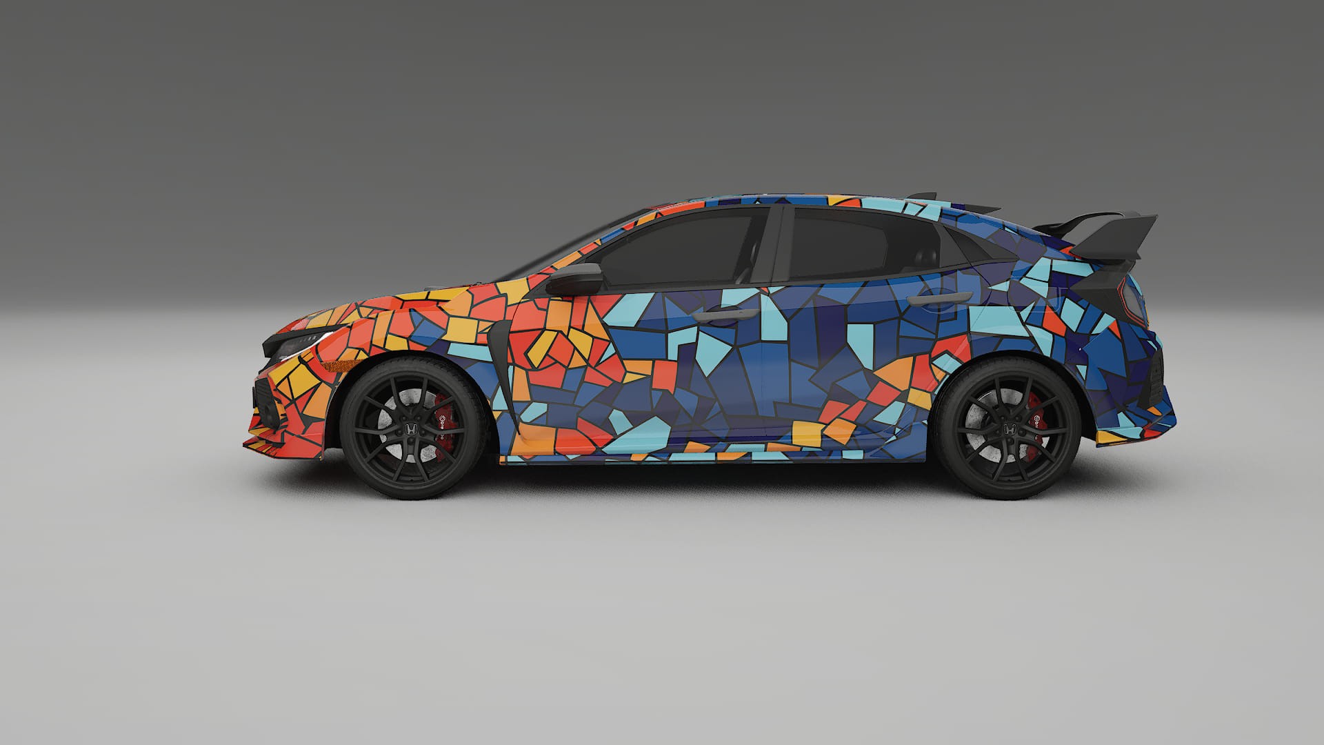 Honda Civic Type-R BARCELONA – Ontworpen Wrap PPF Kit van Printbaar Polyurethaanfolie