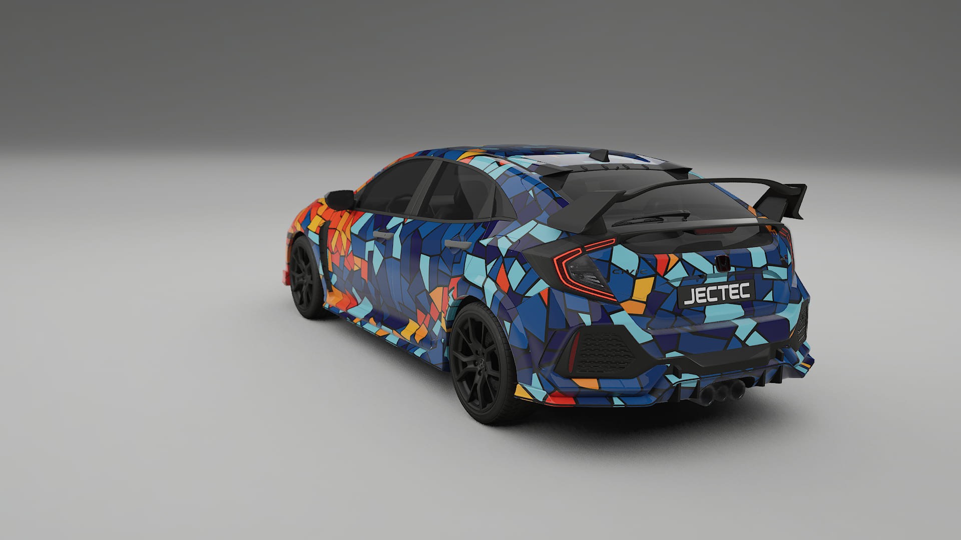 Honda Civic Type-R BARCELONA – Ontworpen Wrap PPF Kit van Printbaar Polyurethaanfolie