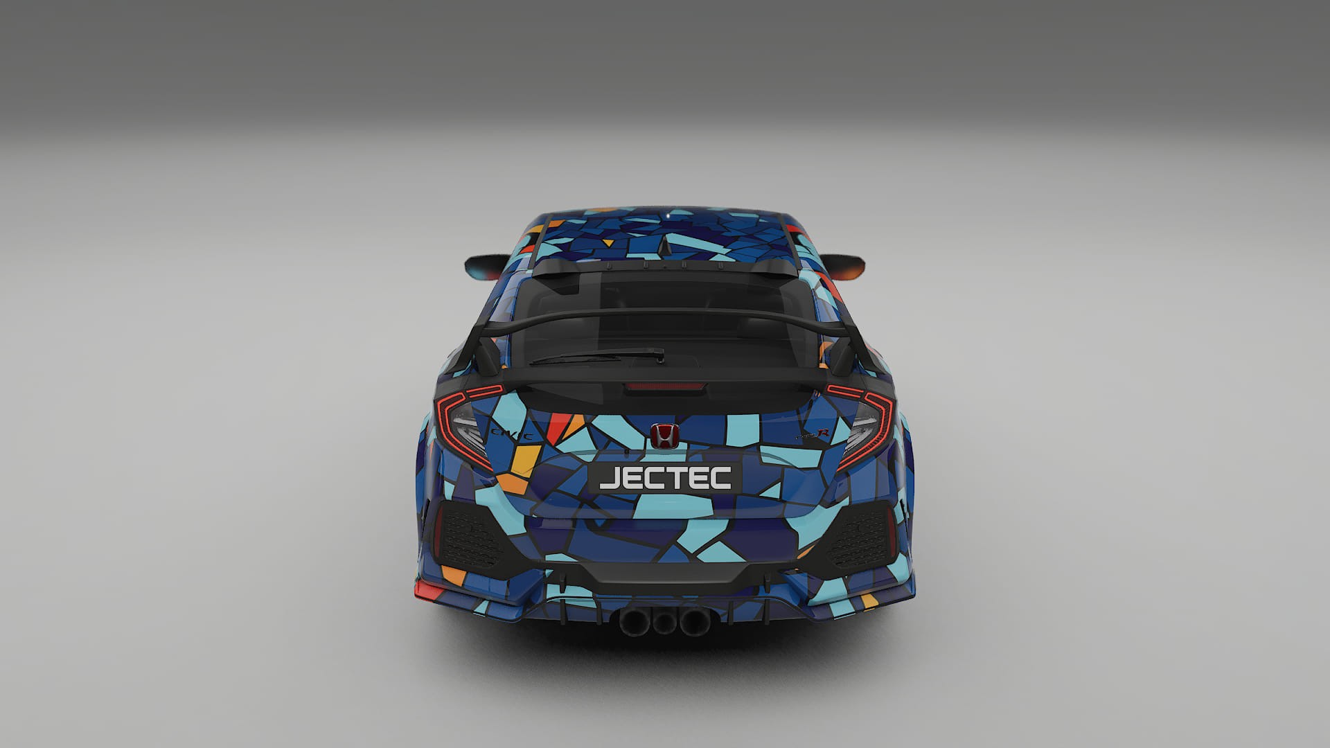 Honda Civic Type-R BARCELONA – Ontworpen Wrap PPF Kit van Printbaar Polyurethaanfolie