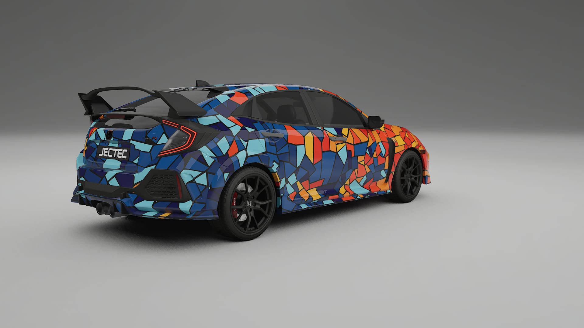 Honda Civic Type-R BARCELONA – Ontworpen Wrap PPF Kit van Printbaar Polyurethaanfolie