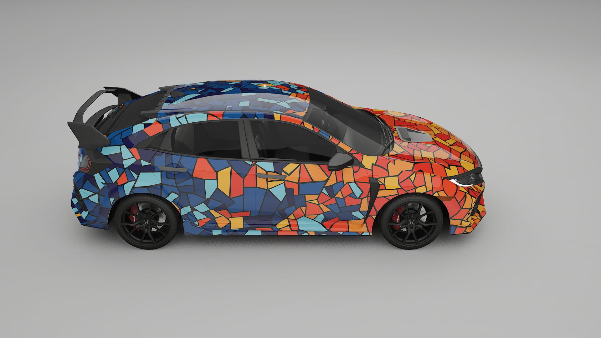 Honda Civic Type-R BARCELONA – Ontworpen Wrap PPF Kit van Printbaar Polyurethaanfolie
