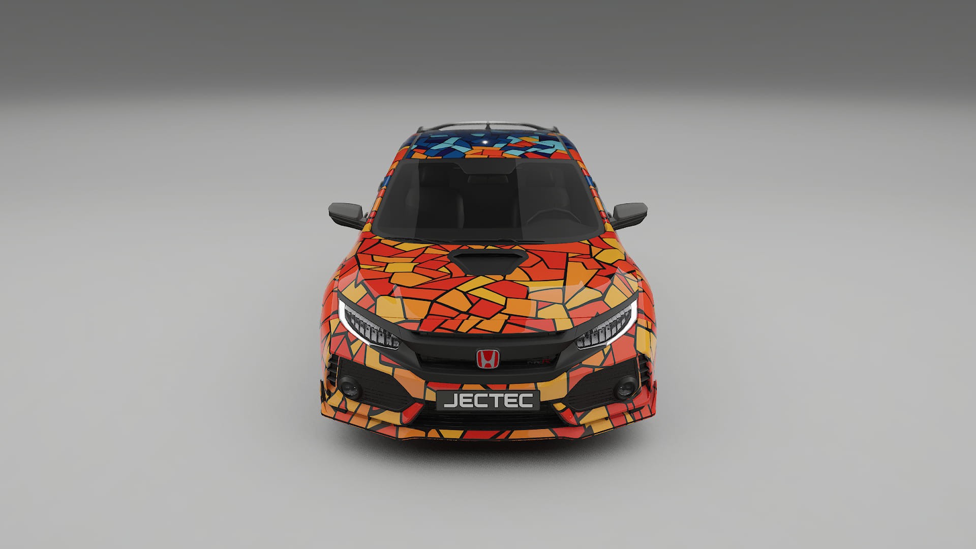 Honda Civic Type-R BARCELONA – Ontworpen Wrap PPF Kit van Printbaar Polyurethaanfolie