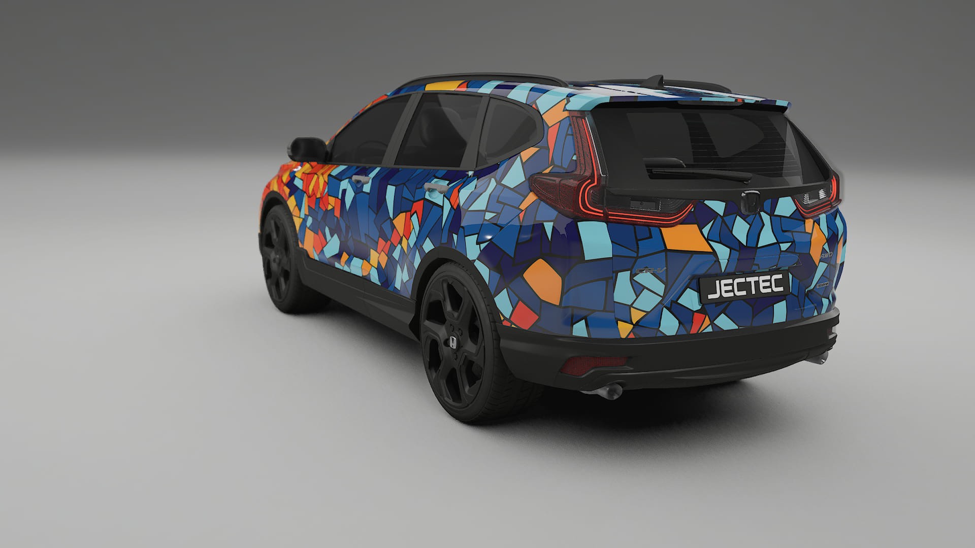Honda CRV Touring prefacelift pre-LCI BARCELONA – Ontworpen Wrap PPF Kit van Printbaar Polyurethaanfolie