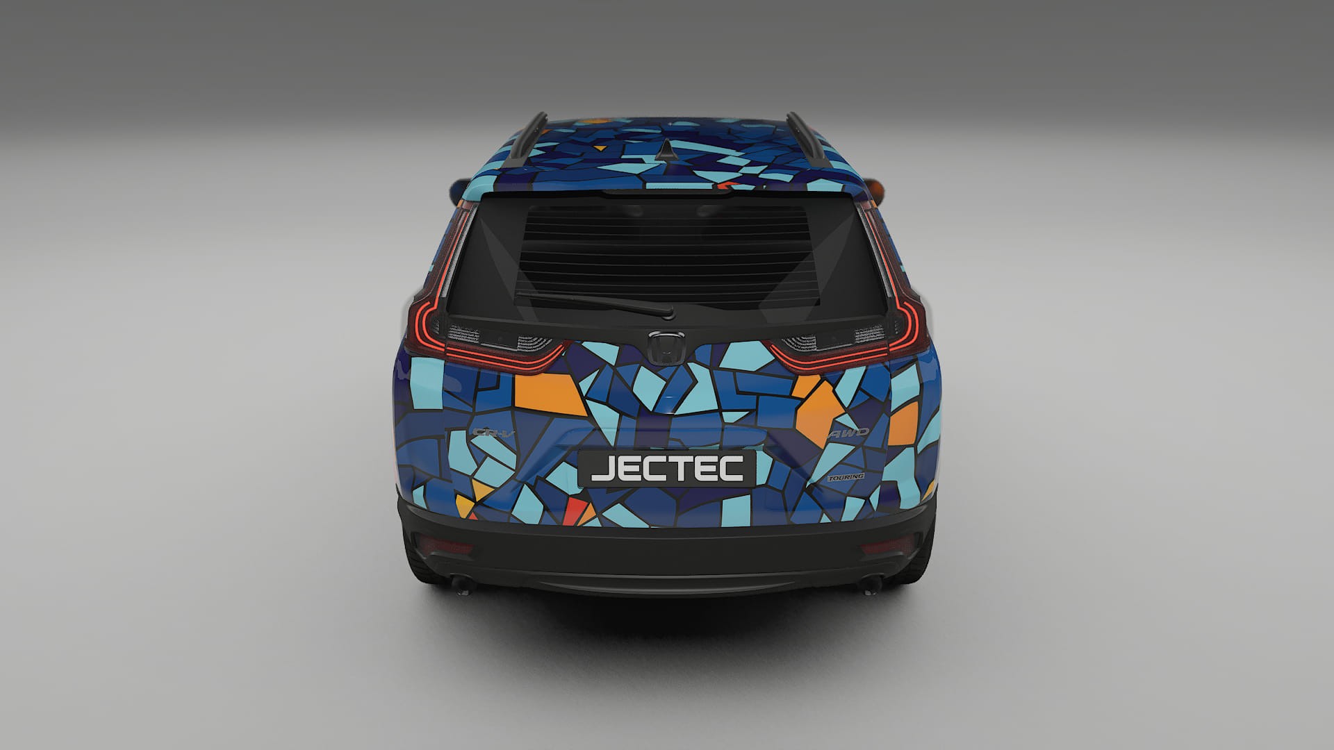 Honda CRV Touring prefacelift pre-LCI BARCELONA – Ontworpen Wrap PPF Kit van Printbaar Polyurethaanfolie