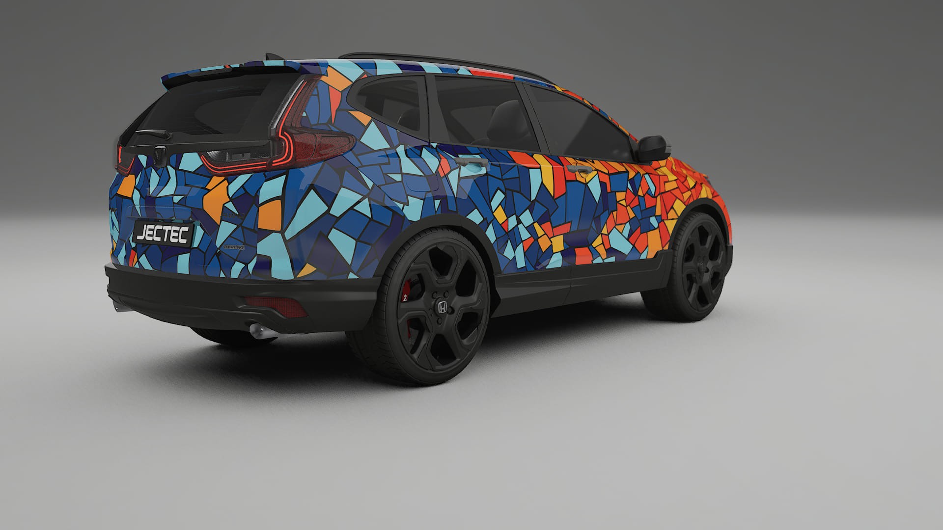 Honda CRV Touring prefacelift pre-LCI BARCELONA – Ontworpen Wrap PPF Kit van Printbaar Polyurethaanfolie