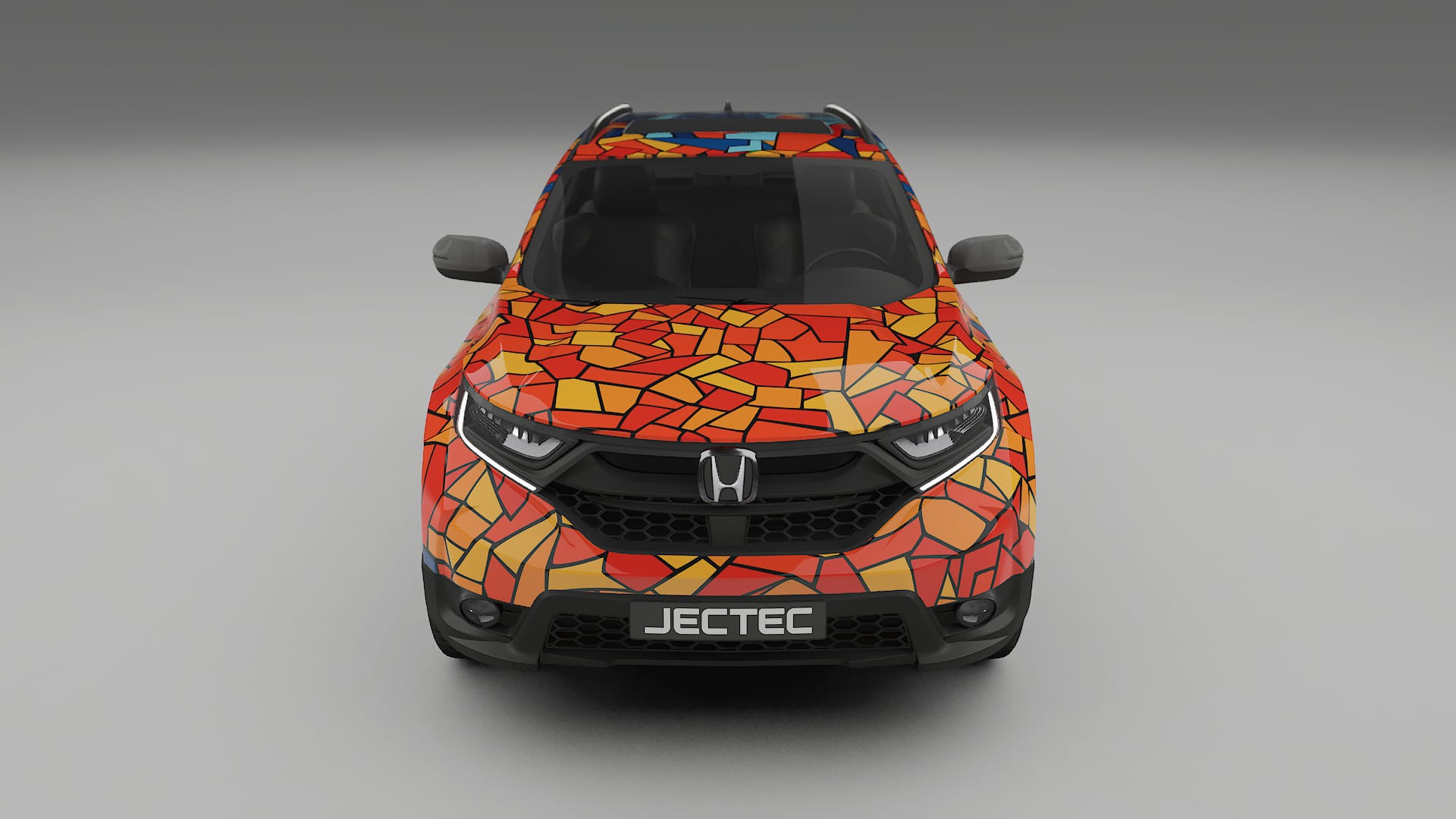 Honda CRV Touring prefacelift pre-LCI BARCELONA – Ontworpen Wrap PPF Kit van Printbaar Polyurethaanfolie