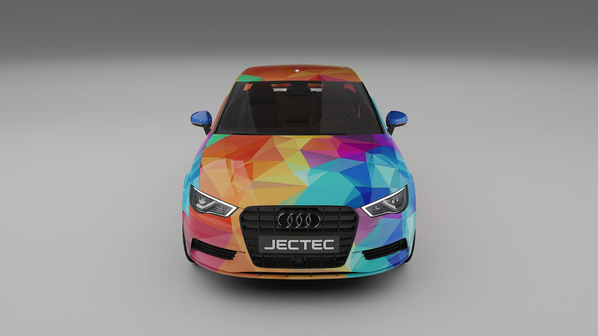 Audi A3 8V sedan prefacelift pre-LCI VECTOR VIBE – Ontworpen Wrap PPF Kit van Printbaar Polyurethaanfolie