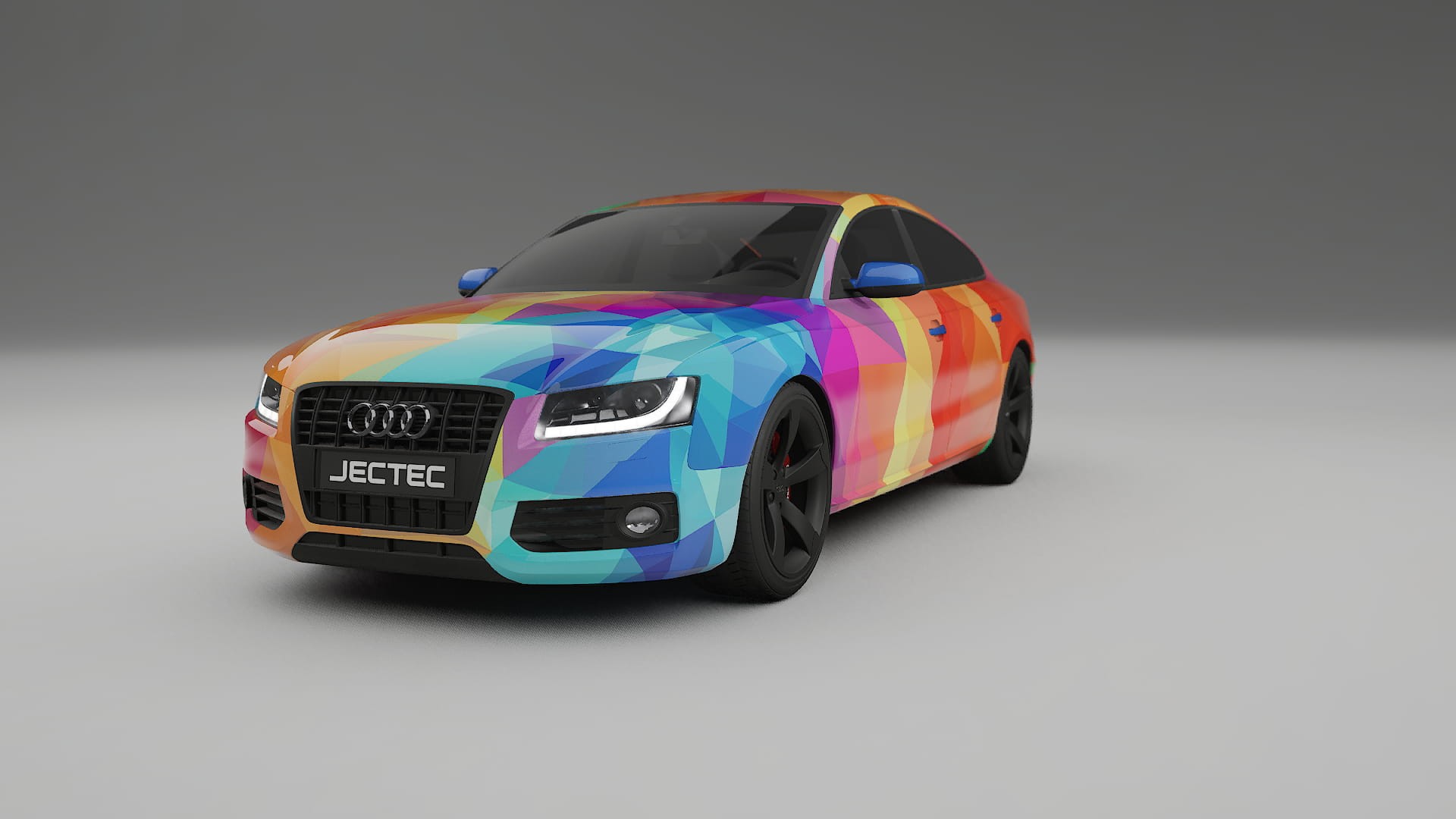 Audi A5 8T Sportback prefacelift pre-LCI VECTOR VIBE – Ontworpen Wrap PPF Kit van Printbaar Polyurethaanfolie