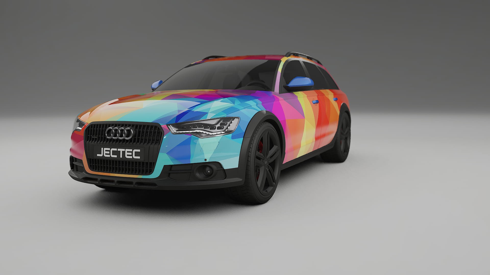 Audi A6 Allroad C7 prefacelift pre-LCI VECTOR VIBE – Ontworpen Wrap PPF Kit van Printbaar Polyurethaanfolie