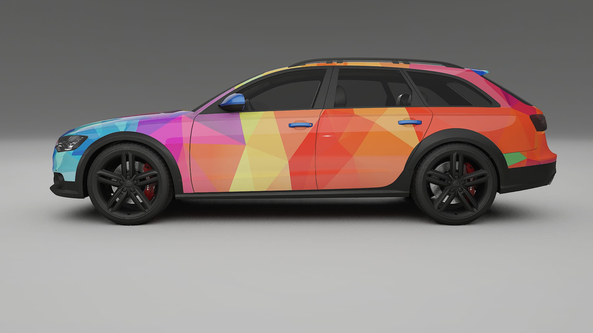 Audi A6 Allroad C7 prefacelift pre-LCI VECTOR VIBE – Ontworpen Wrap PPF Kit van Printbaar Polyurethaanfolie