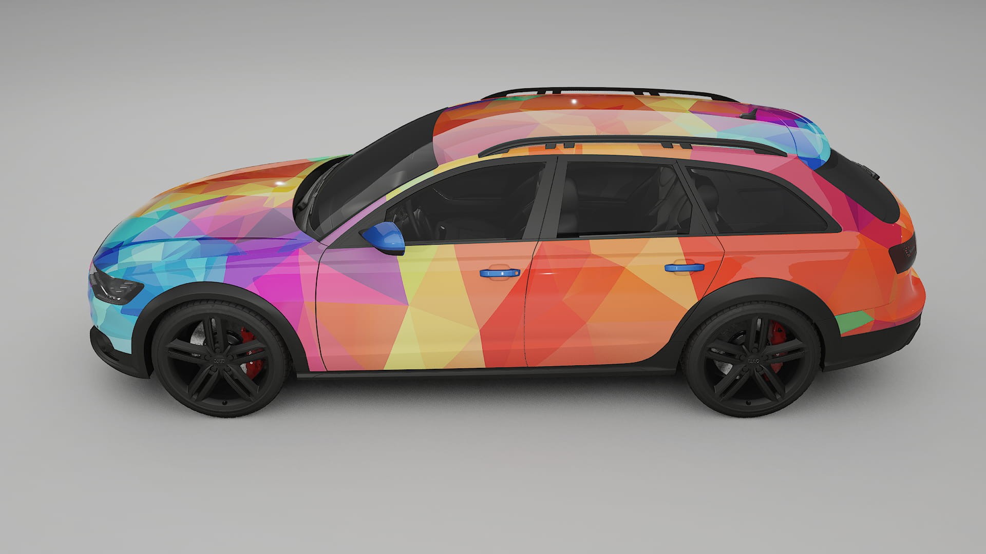 Audi A6 Allroad C7 prefacelift pre-LCI VECTOR VIBE – Ontworpen Wrap PPF Kit van Printbaar Polyurethaanfolie
