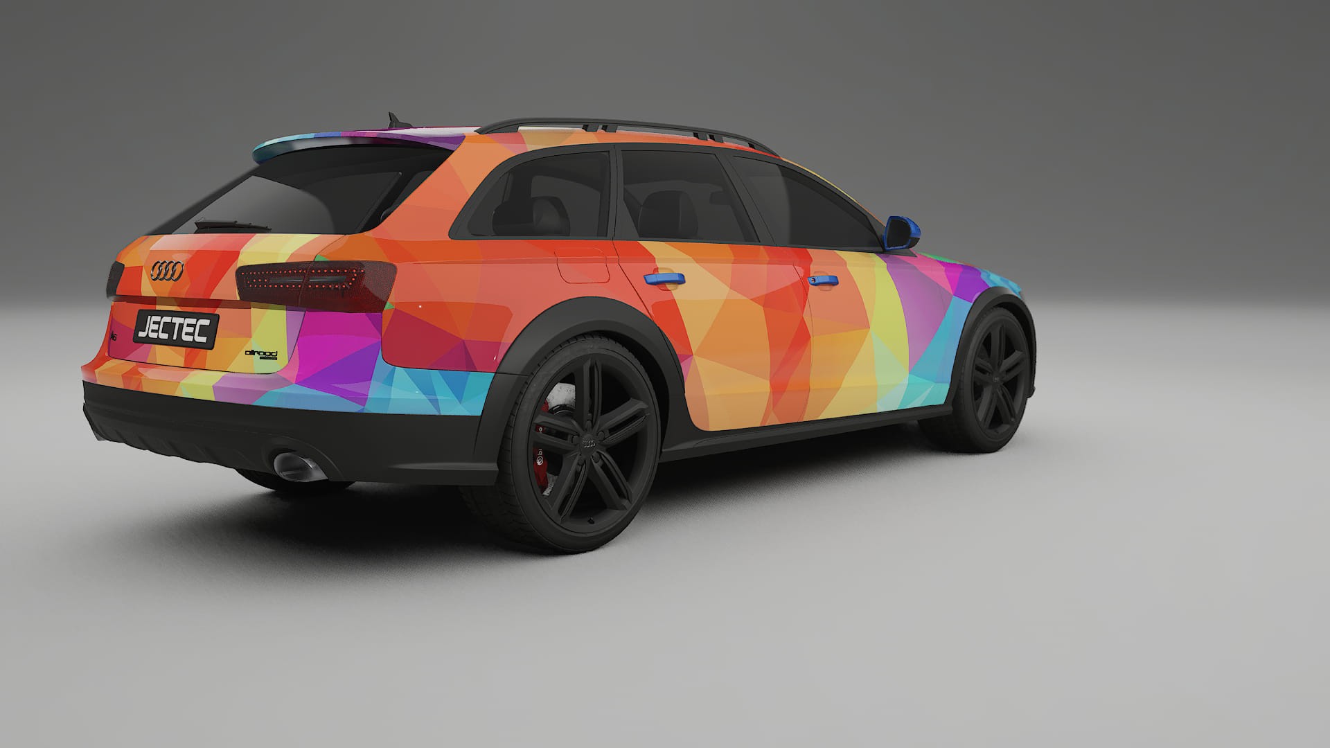 Audi A6 Allroad C7 prefacelift pre-LCI VECTOR VIBE – Ontworpen Wrap PPF Kit van Printbaar Polyurethaanfolie