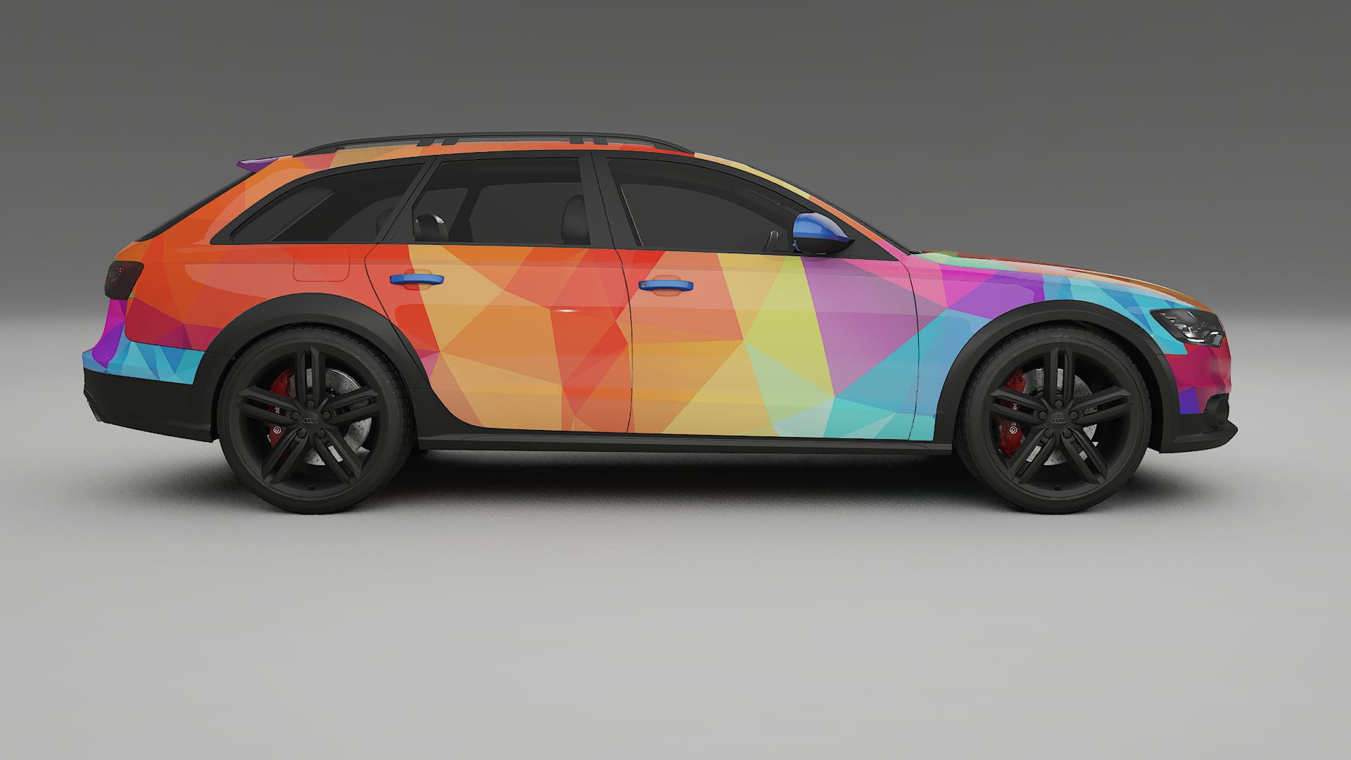 Audi A6 Allroad C7 prefacelift pre-LCI VECTOR VIBE – Ontworpen Wrap PPF Kit van Printbaar Polyurethaanfolie