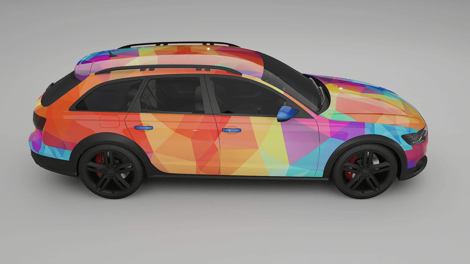 Audi A6 Allroad C7 prefacelift pre-LCI VECTOR VIBE – Ontworpen Wrap PPF Kit van Printbaar Polyurethaanfolie
