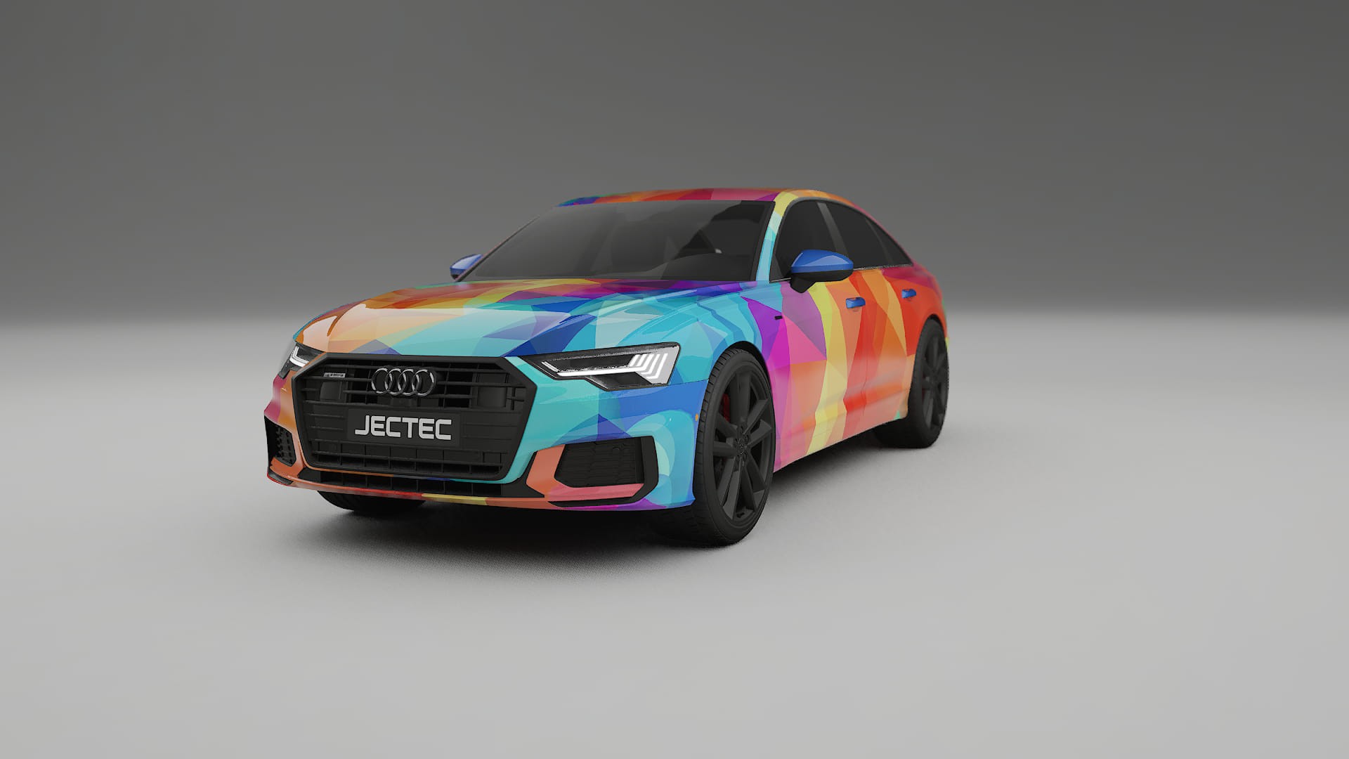 Audi A6 S-Line C8 VECTOR VIBE – Ontworpen Wrap PPF Kit van Printbaar Polyurethaanfolie