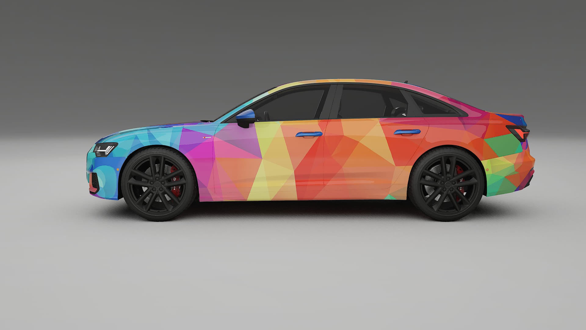 Audi A6 S-Line C8 VECTOR VIBE – Ontworpen Wrap PPF Kit van Printbaar Polyurethaanfolie