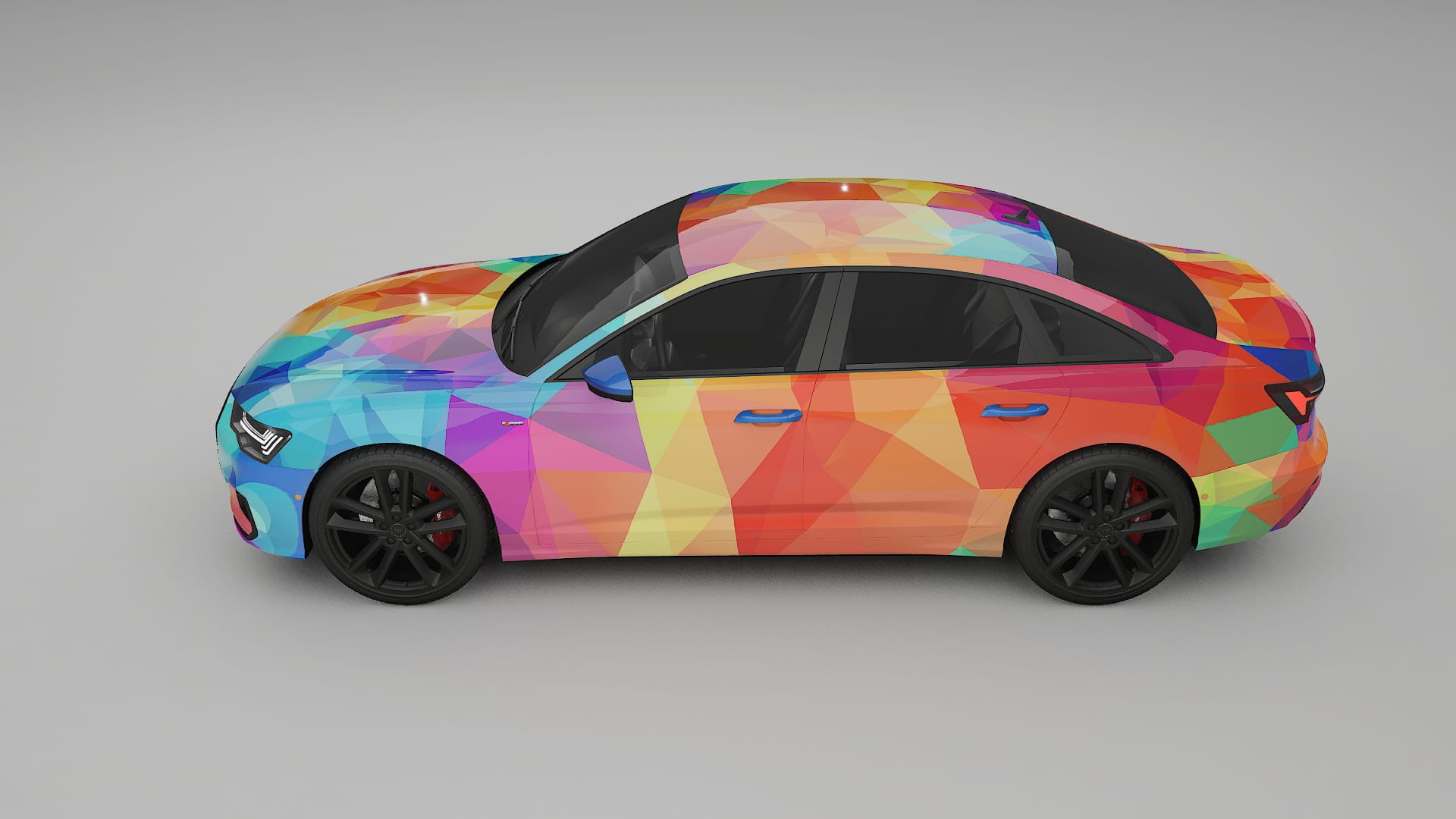 Audi A6 S-Line C8 VECTOR VIBE – Ontworpen Wrap PPF Kit van Printbaar Polyurethaanfolie