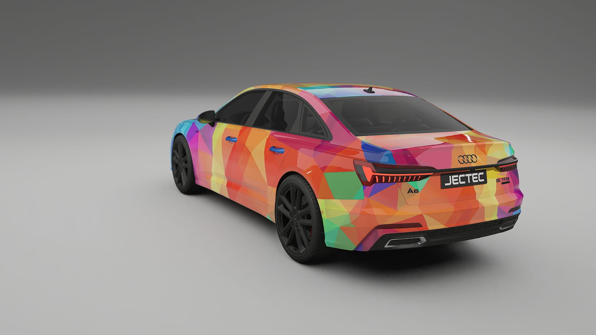 Audi A6 S-Line C8 VECTOR VIBE – Ontworpen Wrap PPF Kit van Printbaar Polyurethaanfolie