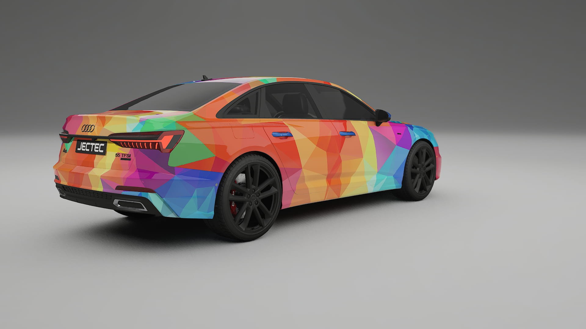 Audi A6 S-Line C8 VECTOR VIBE – Ontworpen Wrap PPF Kit van Printbaar Polyurethaanfolie