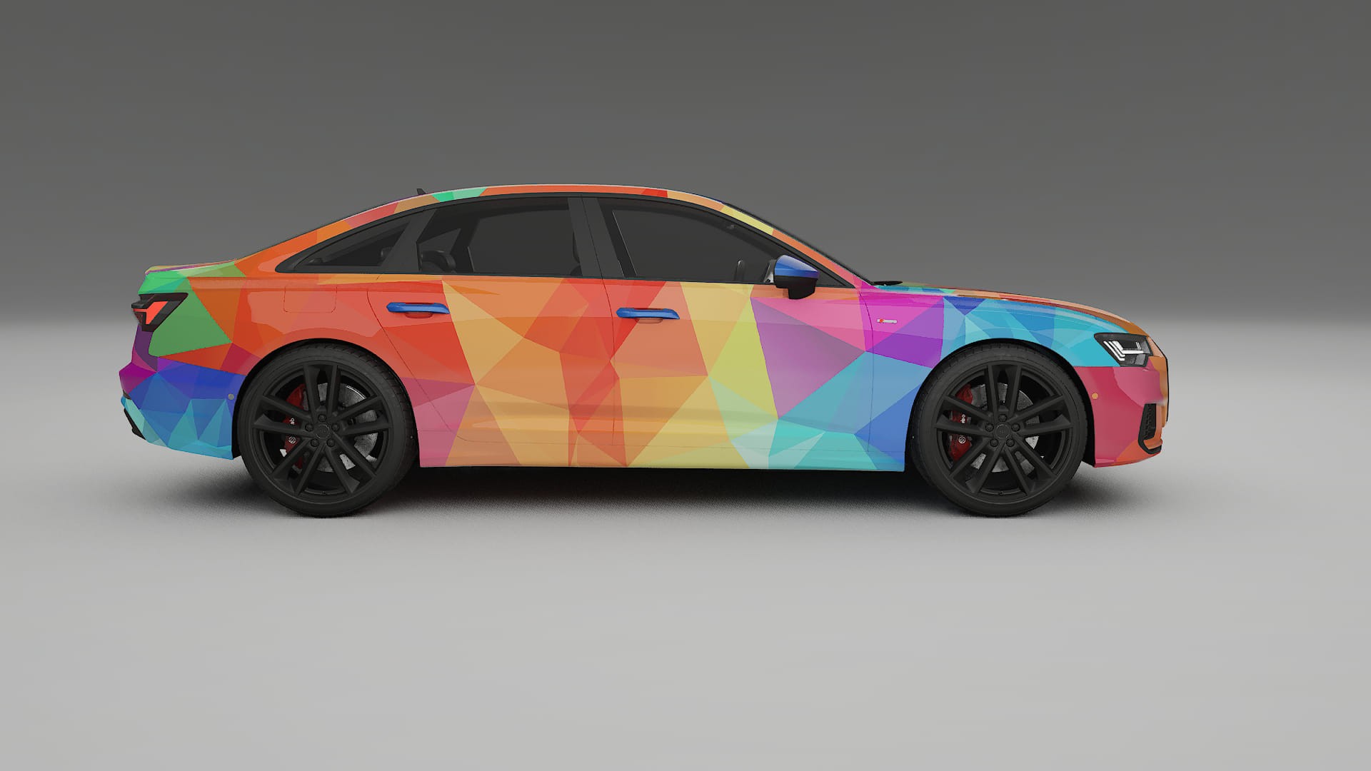 Audi A6 S-Line C8 VECTOR VIBE – Ontworpen Wrap PPF Kit van Printbaar Polyurethaanfolie