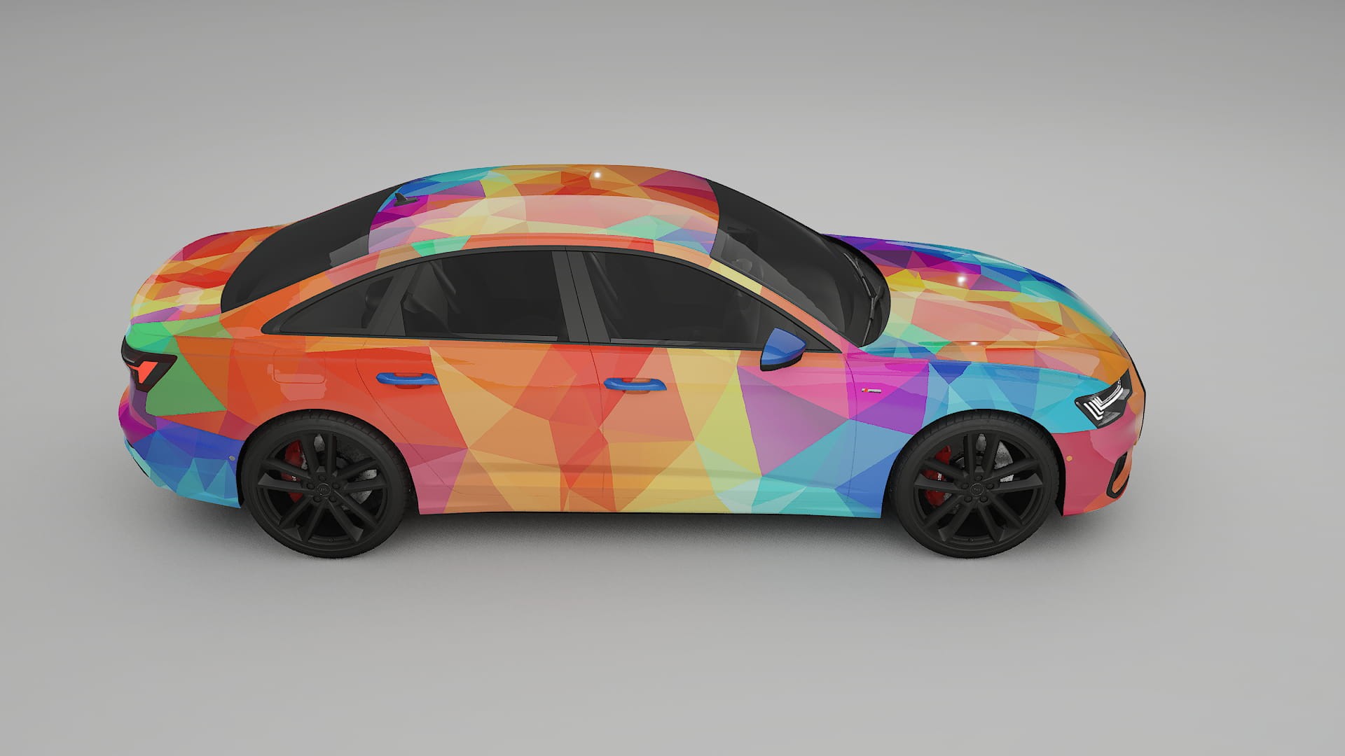 Audi A6 S-Line C8 VECTOR VIBE – Ontworpen Wrap PPF Kit van Printbaar Polyurethaanfolie