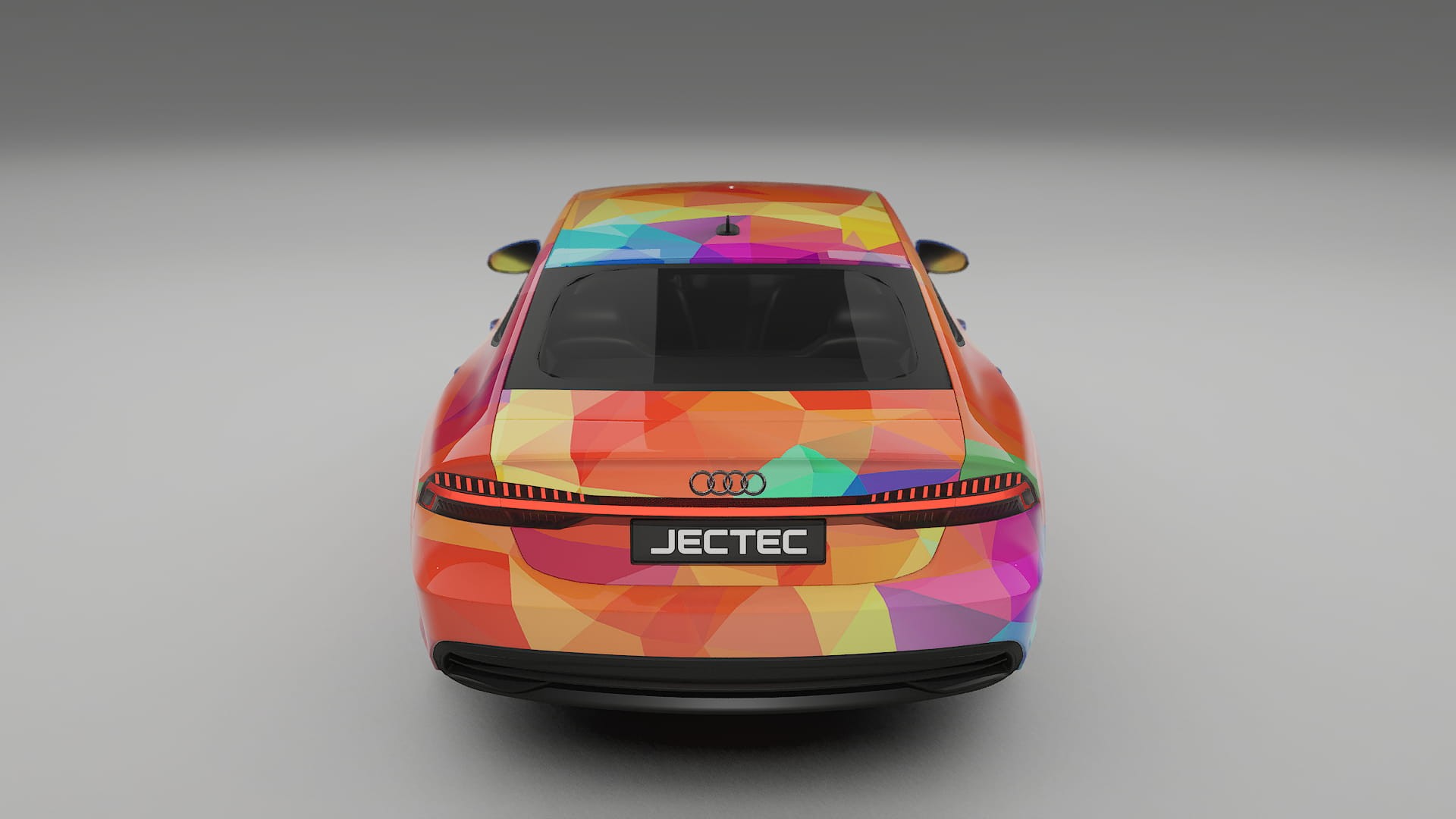 Audi A7 C8 Sportback prefacelift pre-LCI VECTOR VIBE – Ontworpen Wrap PPF Kit van Printbaar Polyurethaanfolie