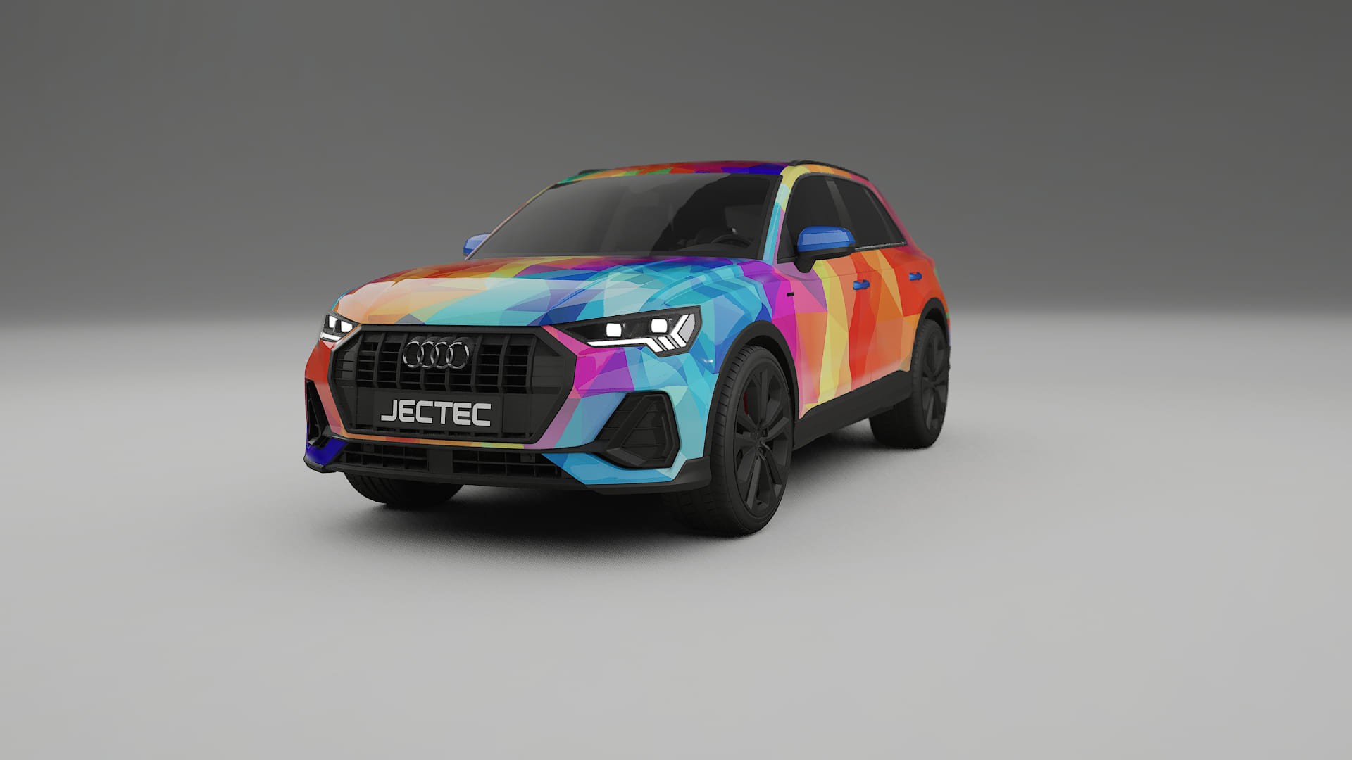 Audi Q3 S-Line F3 VECTOR VIBE – Ontworpen Wrap PPF Kit van Printbaar Polyurethaanfolie