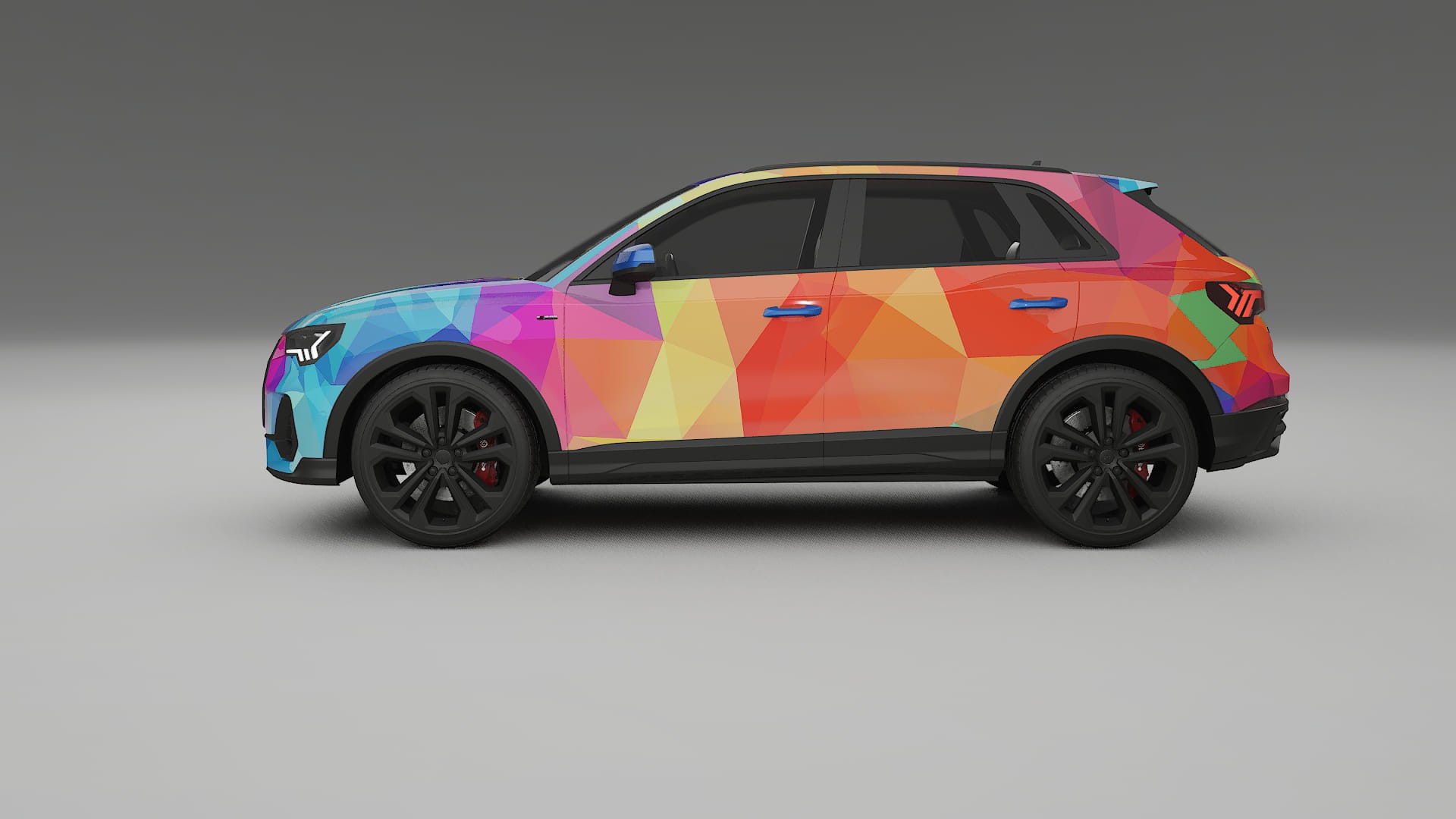 Audi Q3 S-Line F3 VECTOR VIBE – Ontworpen Wrap PPF Kit van Printbaar Polyurethaanfolie