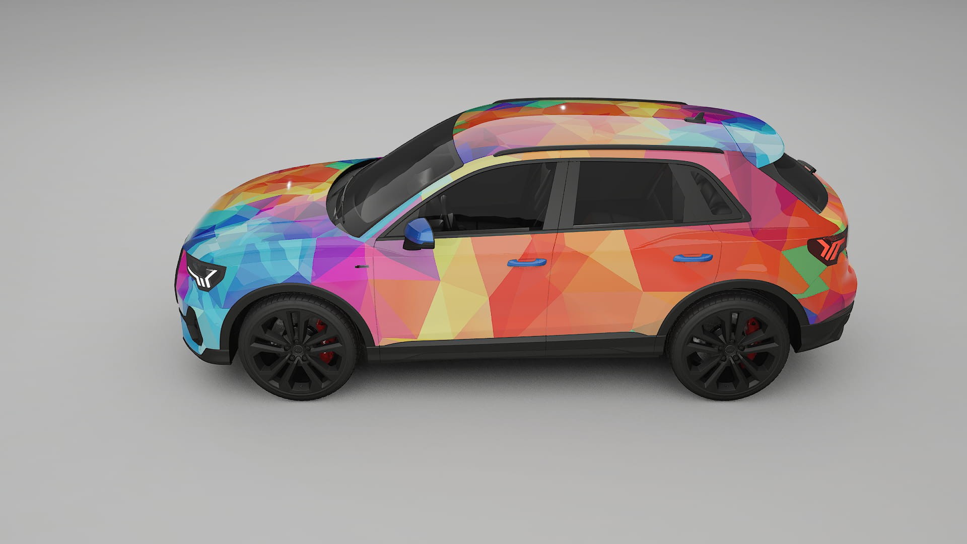 Audi Q3 S-Line F3 VECTOR VIBE – Ontworpen Wrap PPF Kit van Printbaar Polyurethaanfolie