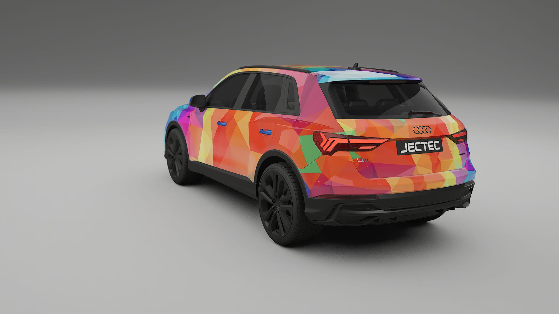 Audi Q3 S-Line F3 VECTOR VIBE – Ontworpen Wrap PPF Kit van Printbaar Polyurethaanfolie