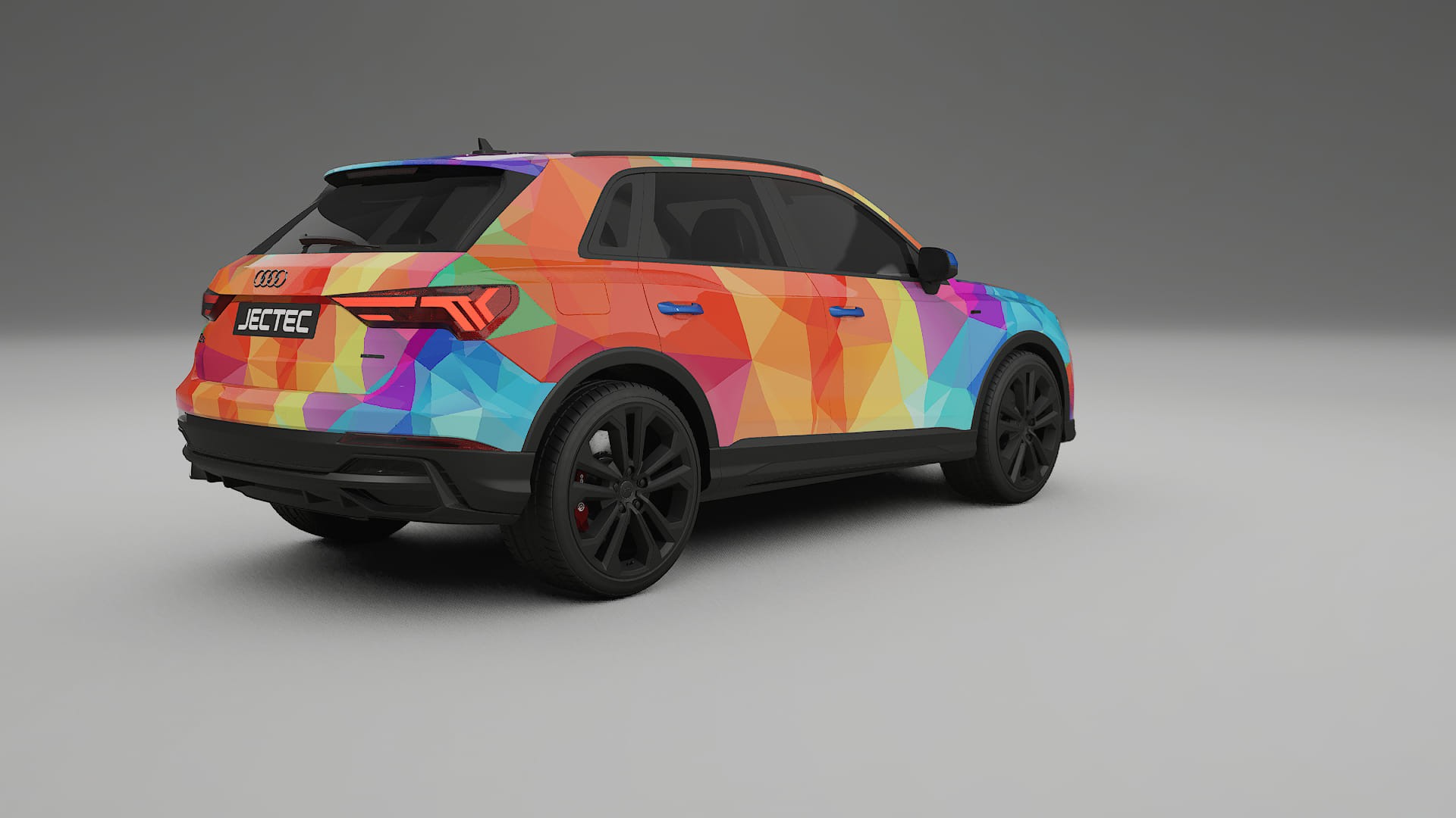 Audi Q3 S-Line F3 VECTOR VIBE – Ontworpen Wrap PPF Kit van Printbaar Polyurethaanfolie