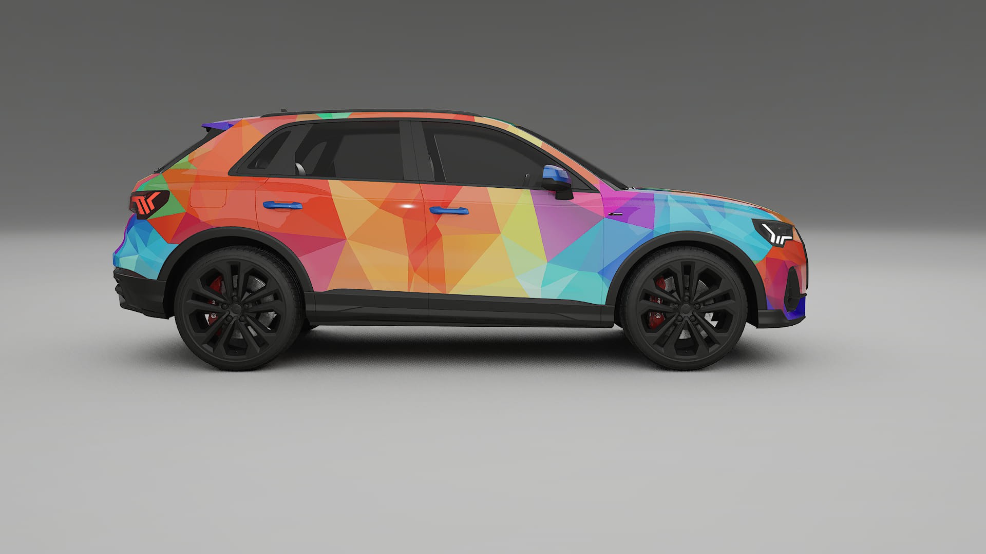 Audi Q3 S-Line F3 VECTOR VIBE – Ontworpen Wrap PPF Kit van Printbaar Polyurethaanfolie