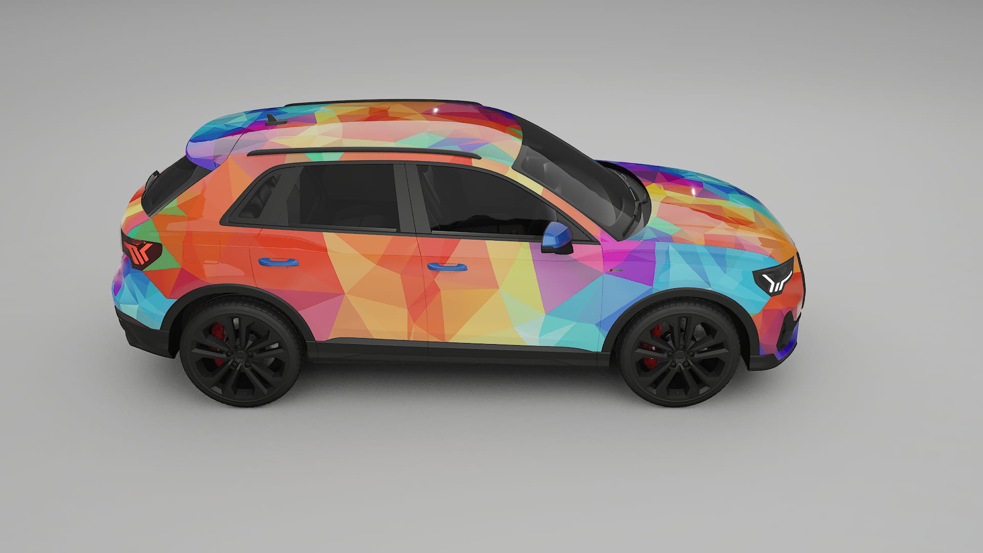 Audi Q3 S-Line F3 VECTOR VIBE – Ontworpen Wrap PPF Kit van Printbaar Polyurethaanfolie