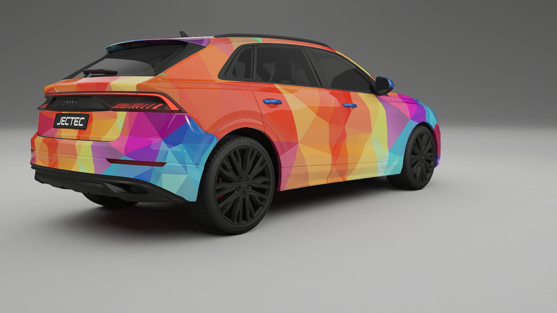 Audi Q8 F1 prefacelift pre-LCI VECTOR VIBE – Ontworpen Wrap PPF Kit van Printbaar Polyurethaanfolie