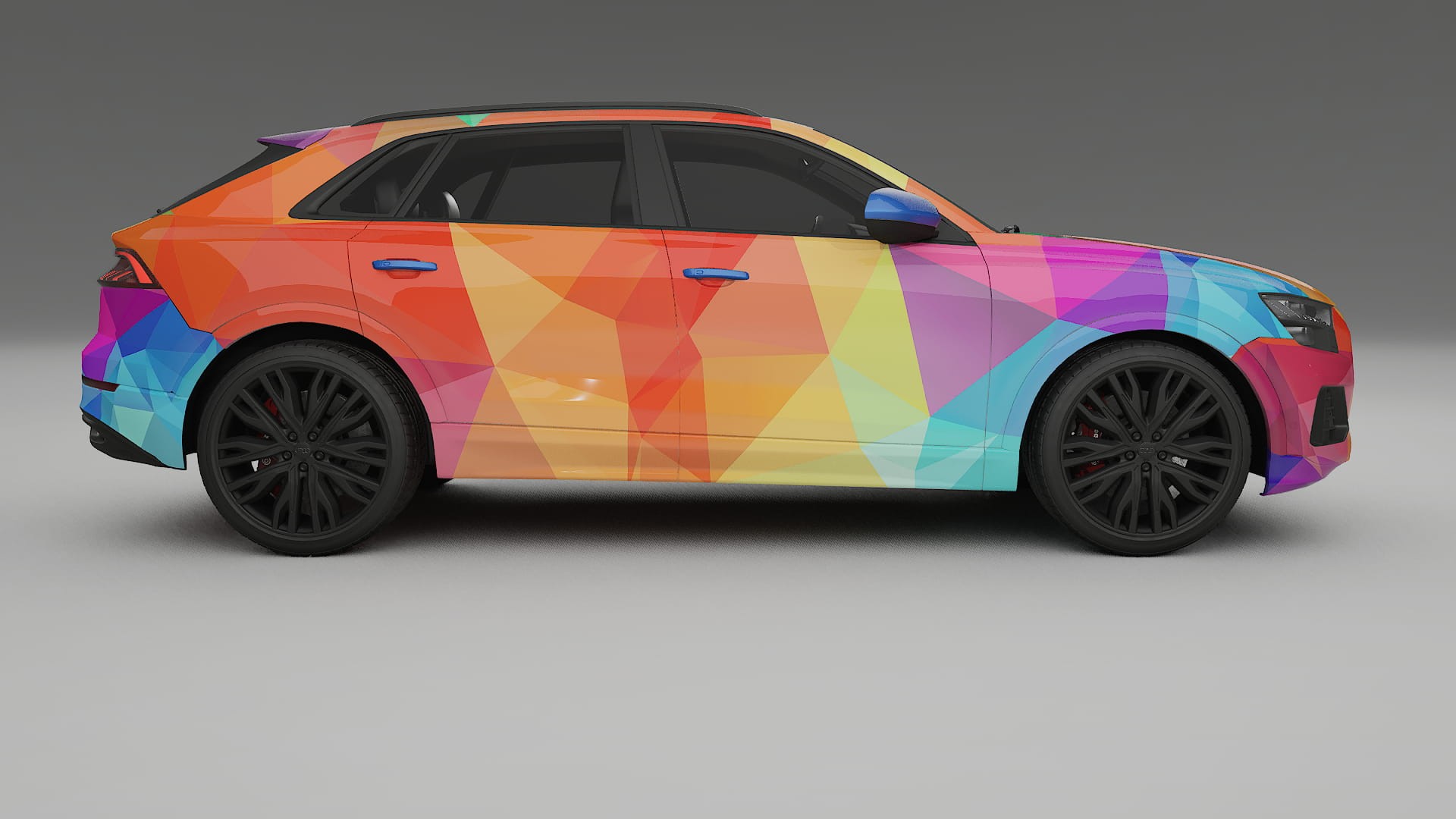 Audi Q8 F1 prefacelift pre-LCI VECTOR VIBE – Ontworpen Wrap PPF Kit van Printbaar Polyurethaanfolie
