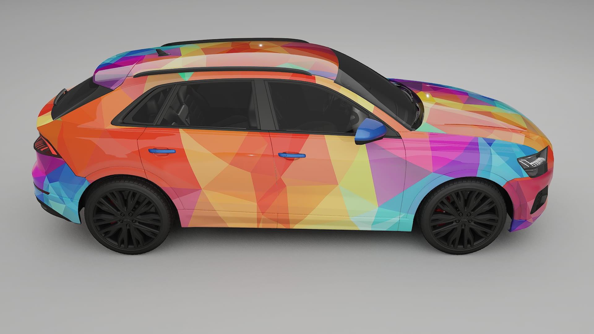 Audi Q8 F1 prefacelift pre-LCI VECTOR VIBE – Ontworpen Wrap PPF Kit van Printbaar Polyurethaanfolie
