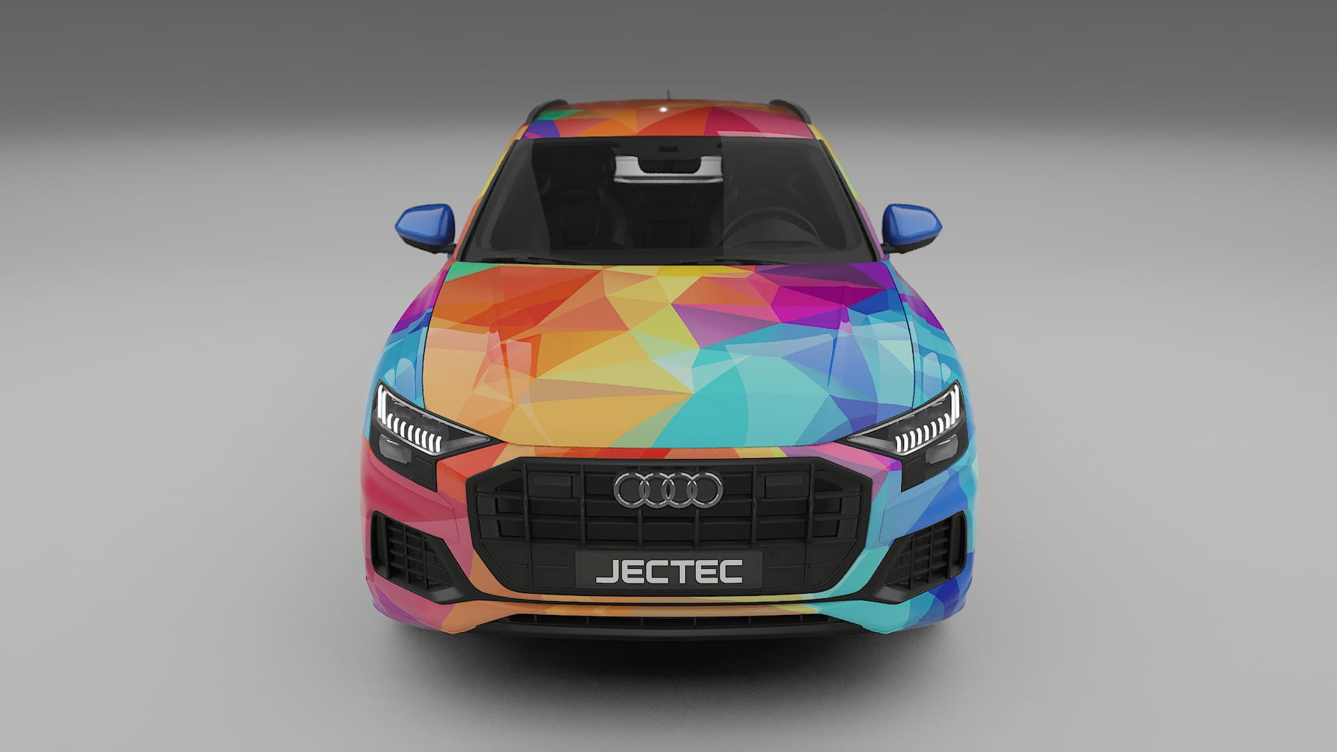 Audi Q8 F1 prefacelift pre-LCI VECTOR VIBE – Ontworpen Wrap PPF Kit van Printbaar Polyurethaanfolie