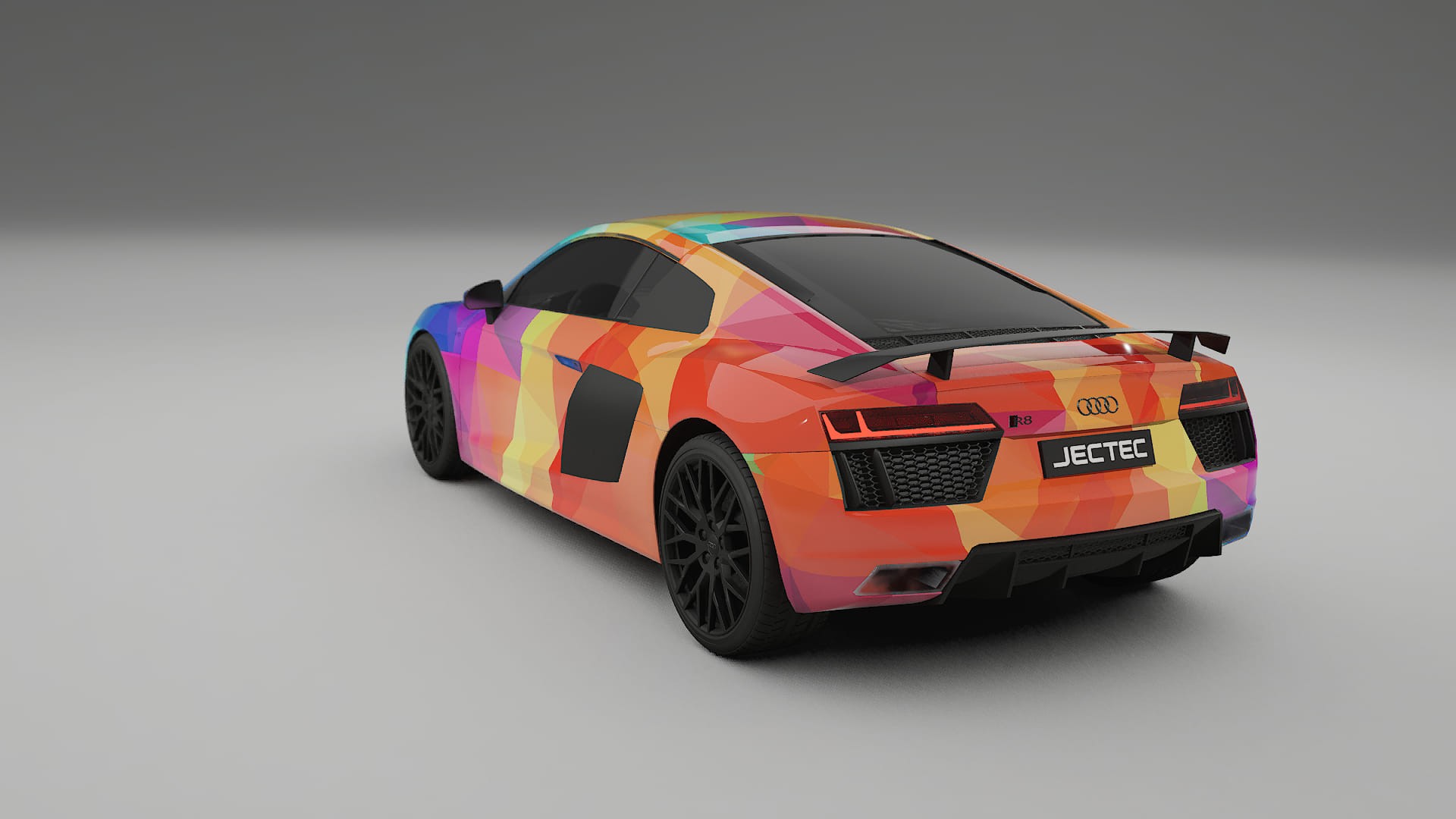 Audi R8 typ-4S prefacelift pre-LCI VECTOR VIBE – Ontworpen Wrap PPF Kit van Printbaar Polyurethaanfolie