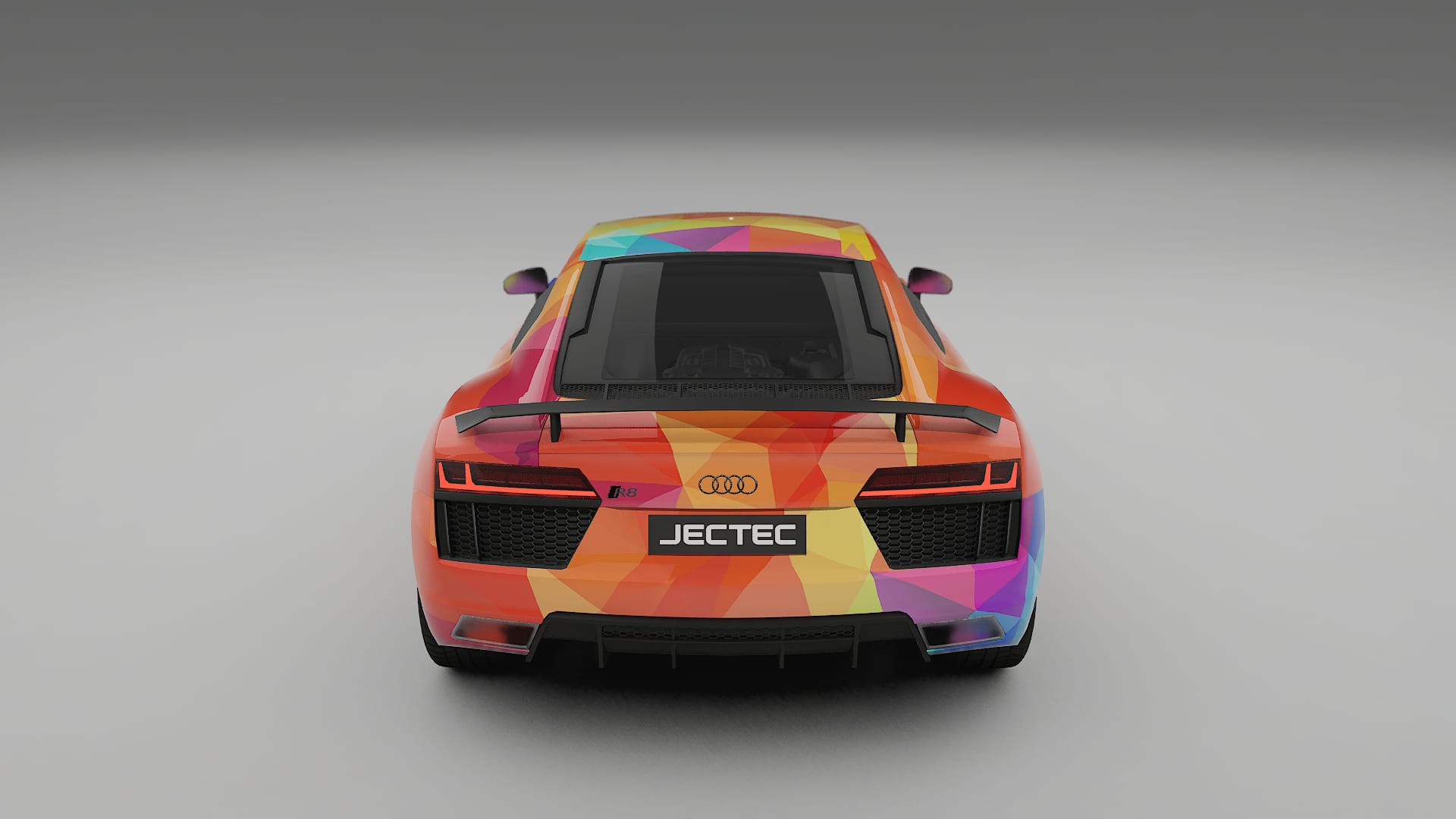 Audi R8 typ-4S prefacelift pre-LCI VECTOR VIBE – Ontworpen Wrap PPF Kit van Printbaar Polyurethaanfolie