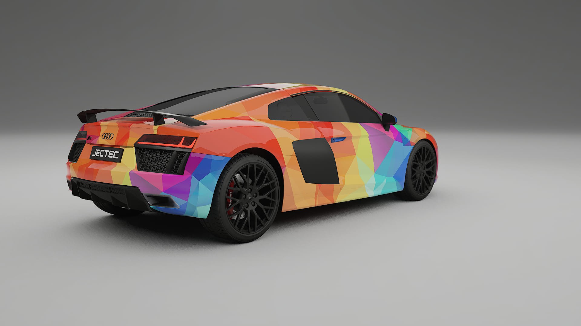 Audi R8 typ-4S prefacelift pre-LCI VECTOR VIBE – Ontworpen Wrap PPF Kit van Printbaar Polyurethaanfolie