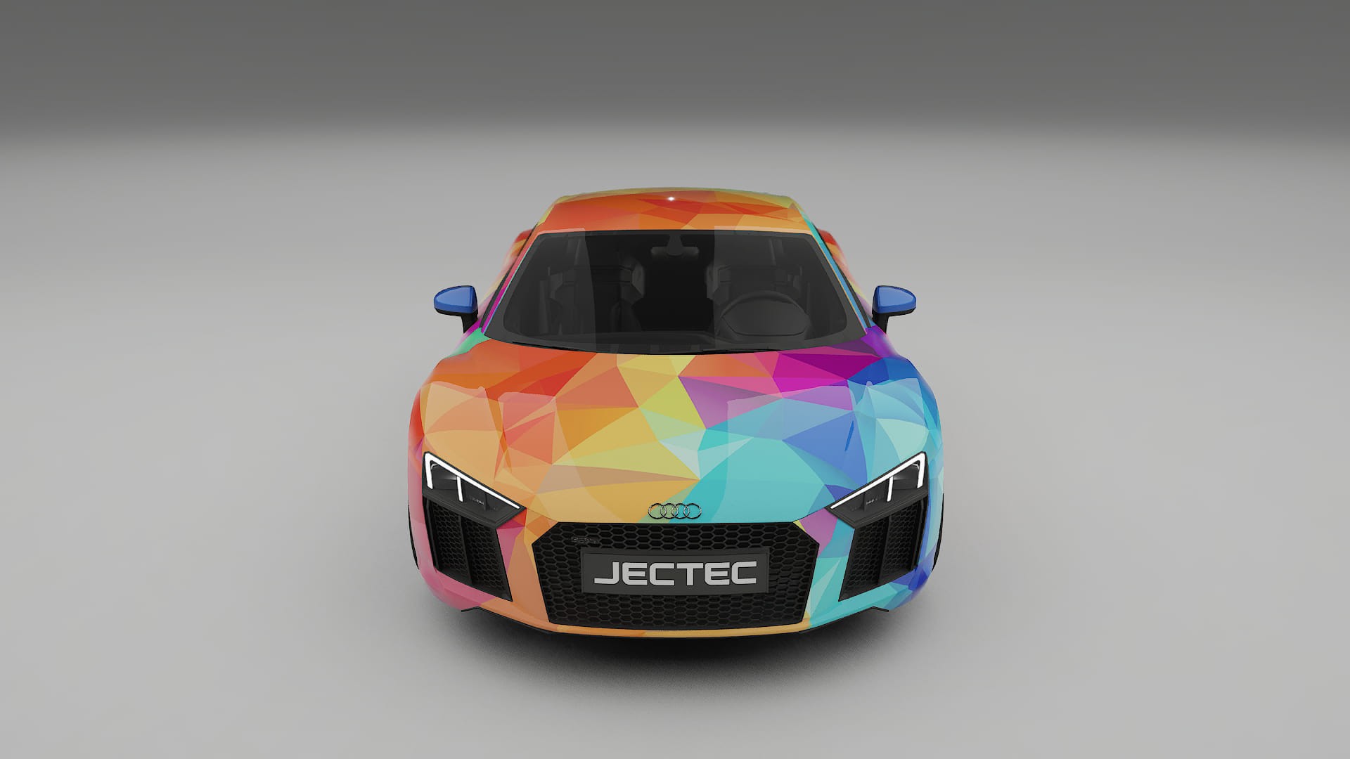 Audi R8 typ-4S prefacelift pre-LCI VECTOR VIBE – Ontworpen Wrap PPF Kit van Printbaar Polyurethaanfolie