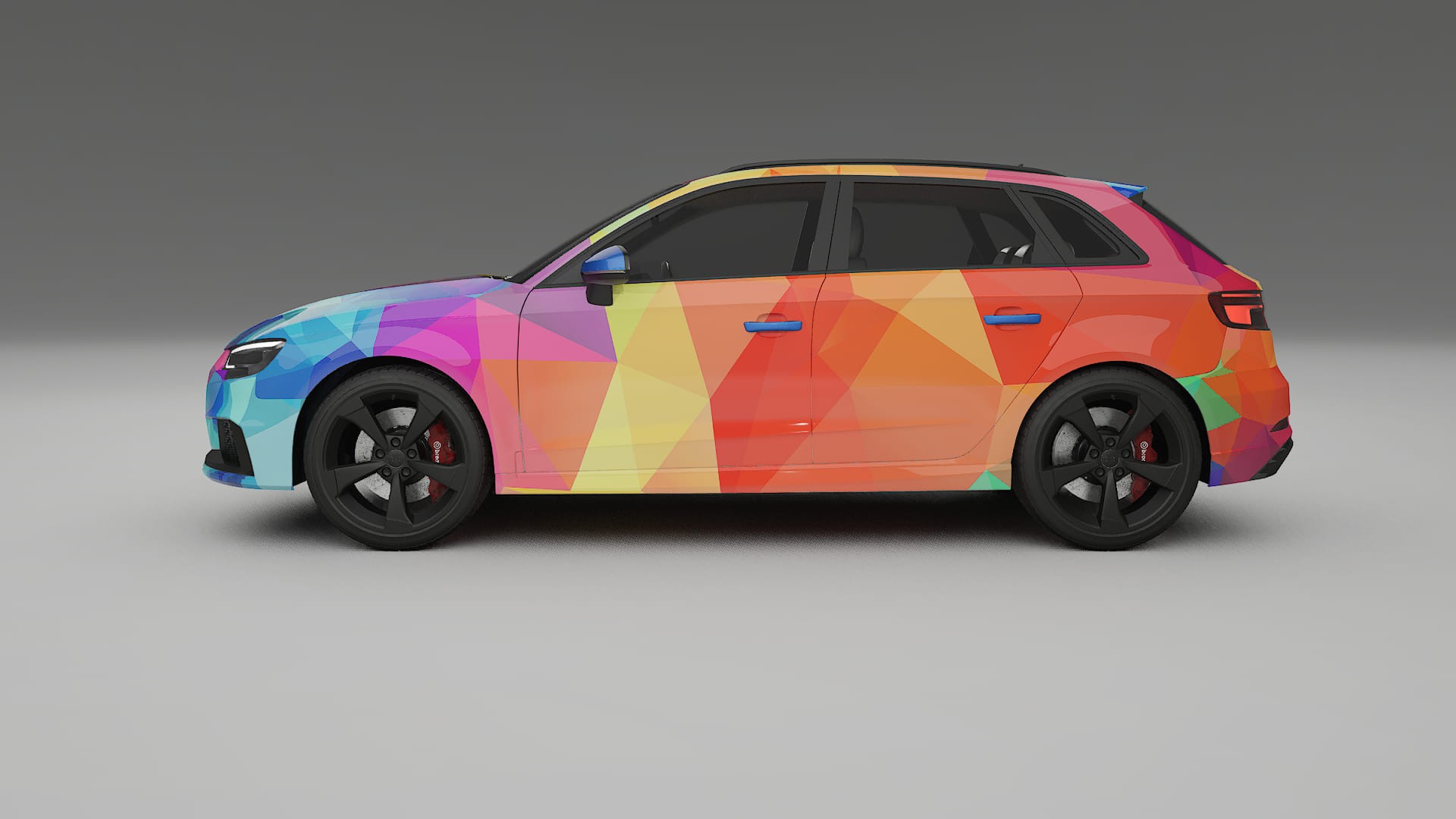 Audi RS3 Sportback 8V facelift LCI VECTOR VIBE – Ontworpen Wrap PPF Kit van Printbaar Polyurethaanfolie