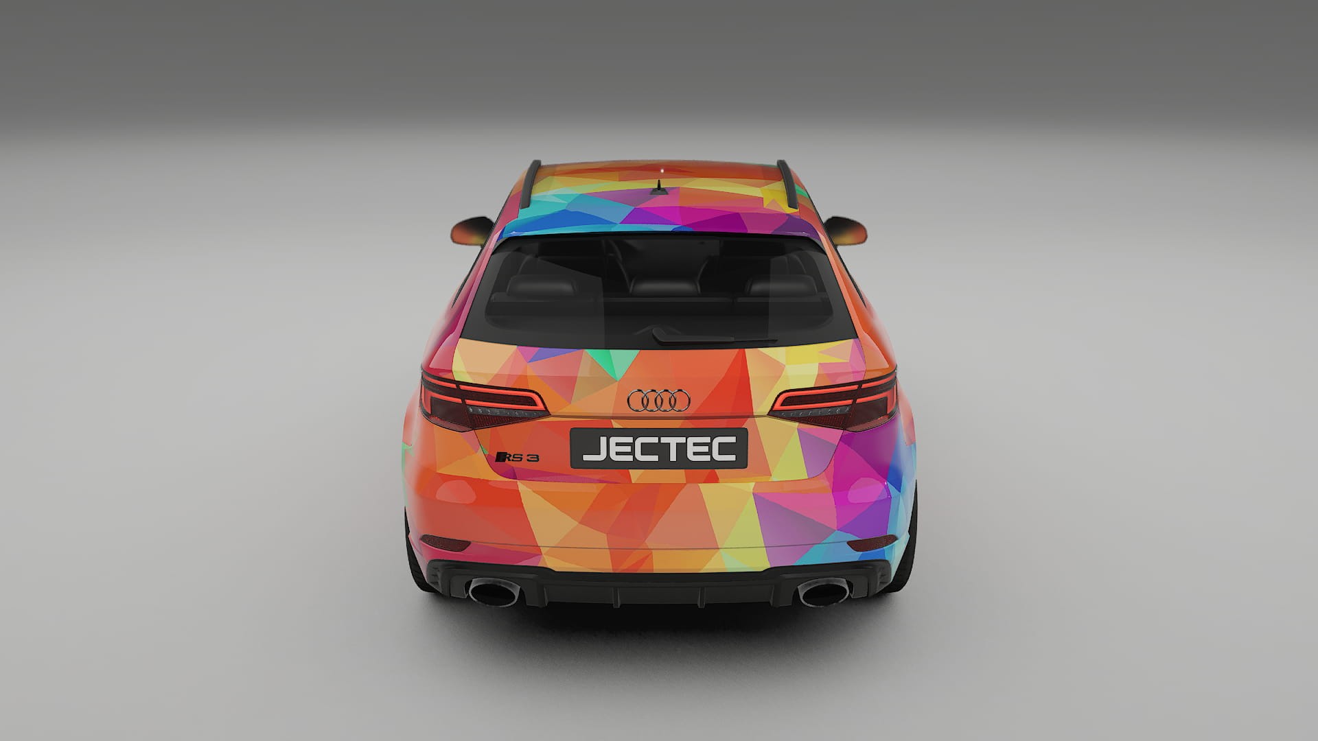 Audi RS3 Sportback 8V facelift LCI VECTOR VIBE – Ontworpen Wrap PPF Kit van Printbaar Polyurethaanfolie