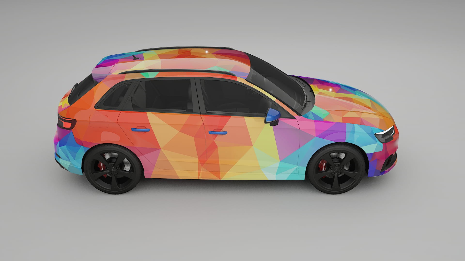 Audi RS3 Sportback 8V facelift LCI VECTOR VIBE – Ontworpen Wrap PPF Kit van Printbaar Polyurethaanfolie