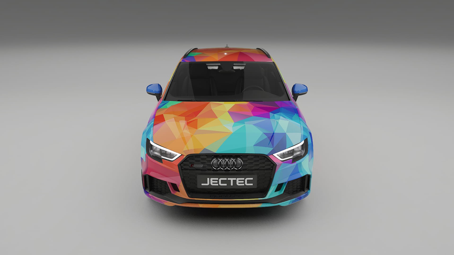 Audi RS3 Sportback 8V facelift LCI VECTOR VIBE – Ontworpen Wrap PPF Kit van Printbaar Polyurethaanfolie