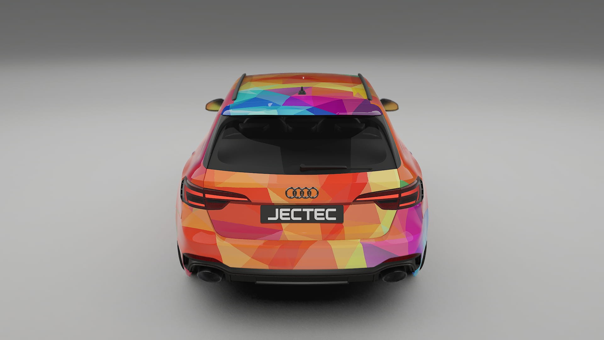 Audi RS4 Avant B9 prefacelift pre-LCI VECTOR VIBE – Ontworpen Wrap PPF Kit van Printbaar Polyurethaanfolie