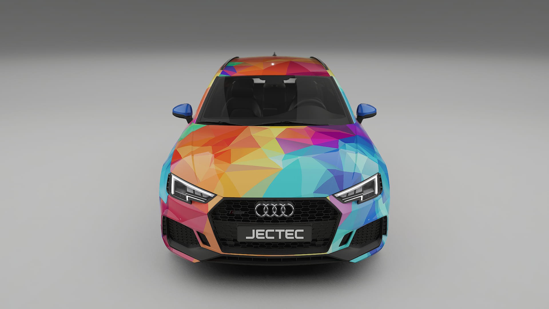 Audi RS4 Avant B9 prefacelift pre-LCI VECTOR VIBE – Ontworpen Wrap PPF Kit van Printbaar Polyurethaanfolie
