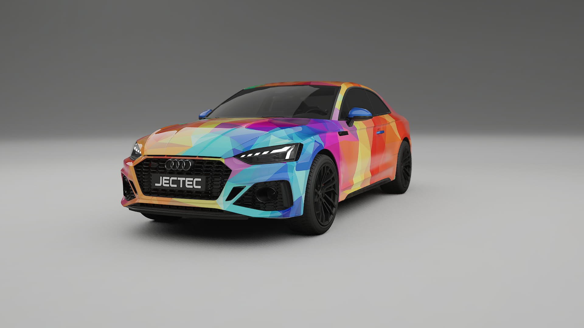 Audi RS5 Coupe B9 facelift pre-LCI VECTOR VIBE – Ontworpen Wrap PPF Kit van Printbaar Polyurethaanfolie