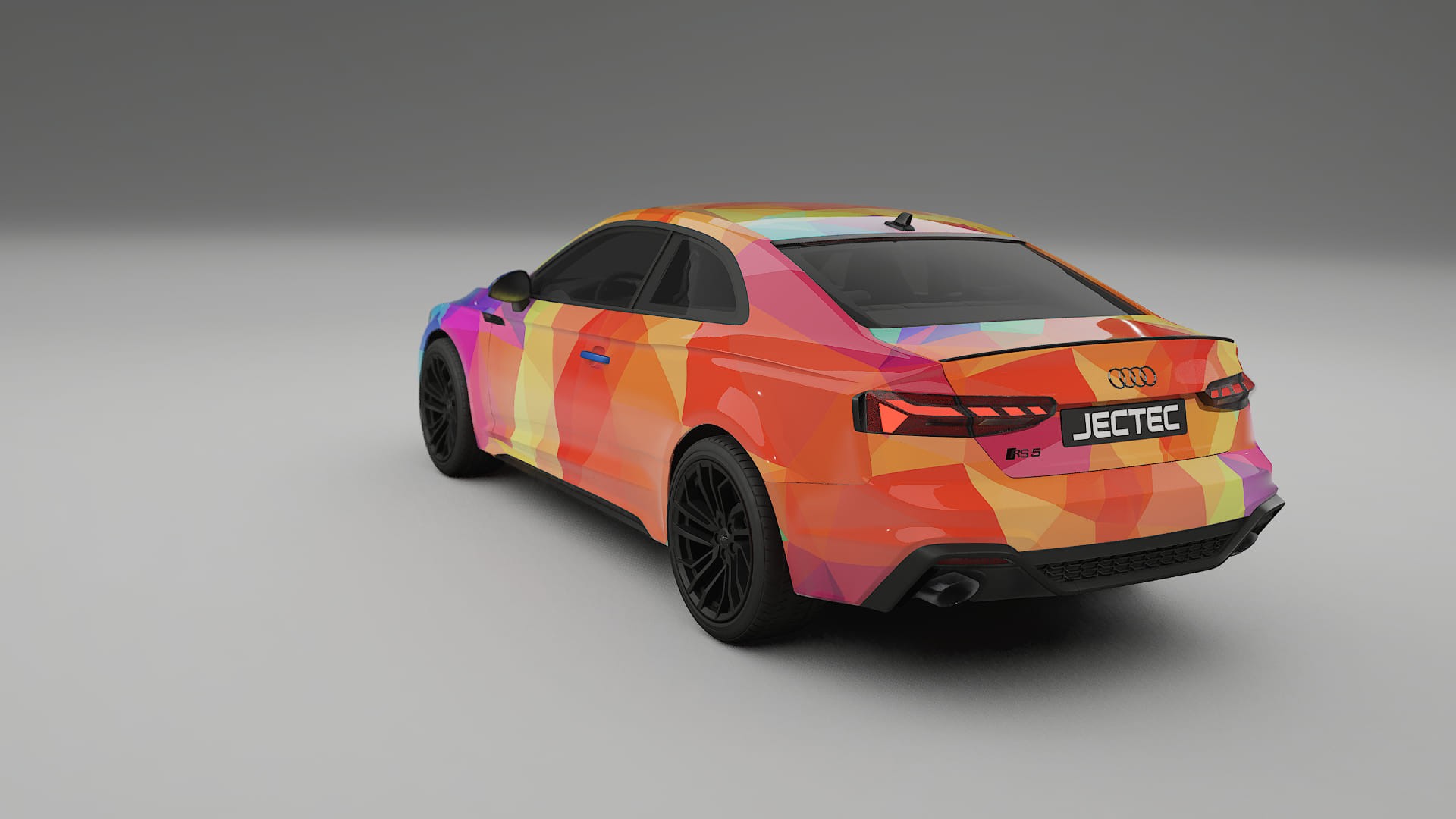 Audi RS5 Coupe B9 facelift pre-LCI VECTOR VIBE – Ontworpen Wrap PPF Kit van Printbaar Polyurethaanfolie